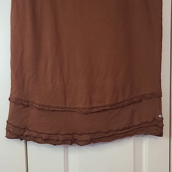 Neon Buddha Knit Cotton Skirt Pull On Brown Size M - Picture 3 of 8